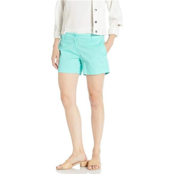 Women's Comfort Tailored Stretch Cotton Solid and Novelty Short - Picture 4 of 4